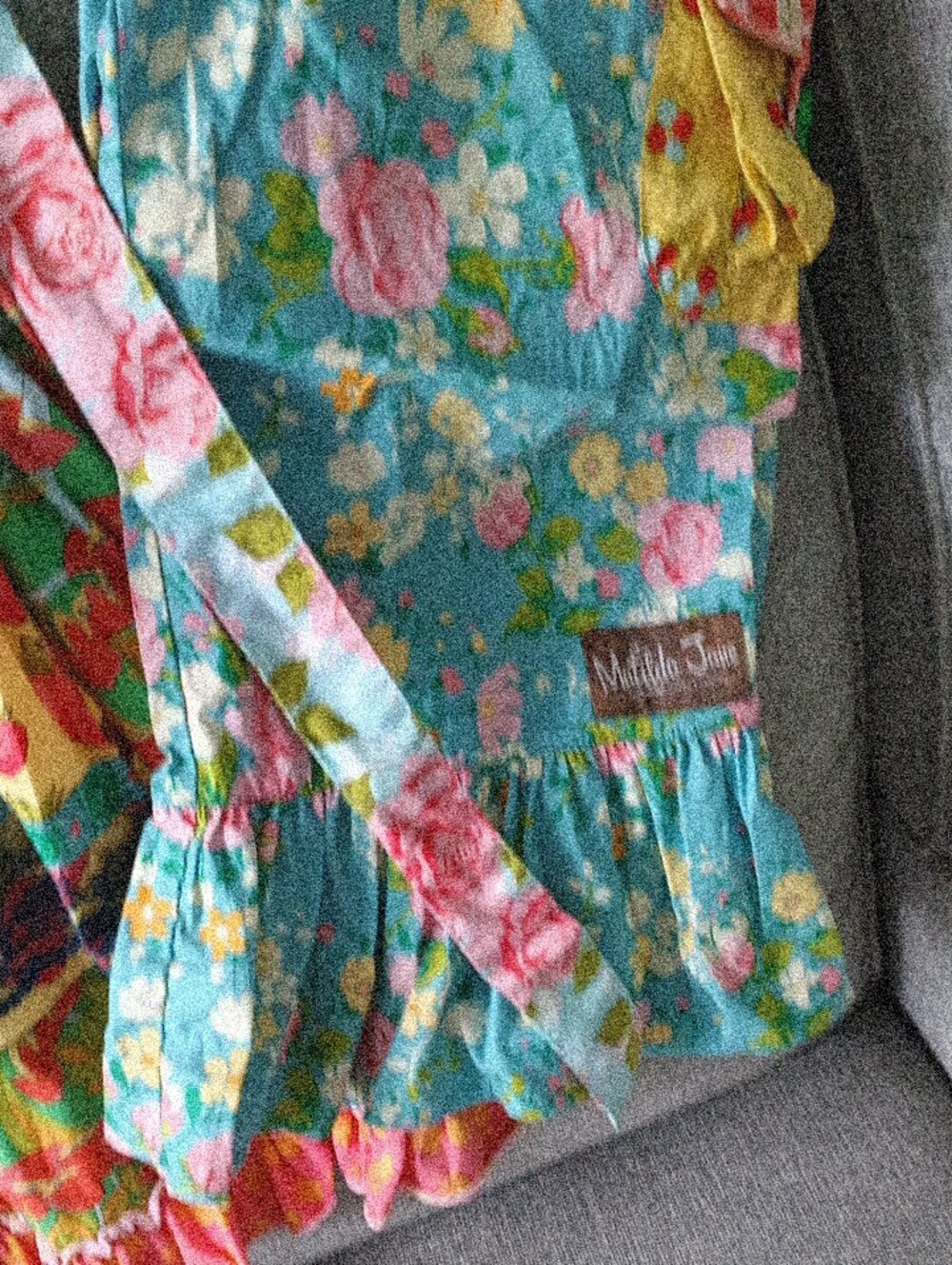 Matilda Jane Yellow Strawberry Tiered Sleeveless Top with Coordinating Pants - Picture 10 of 15